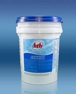 Agente de cloración alcalino para piscinas y spas altamente eficiente